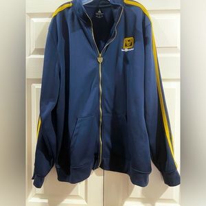 Men’s Walt Disney World Track Jacket Navy Blue Gold Size XXL Zip Disney Parks